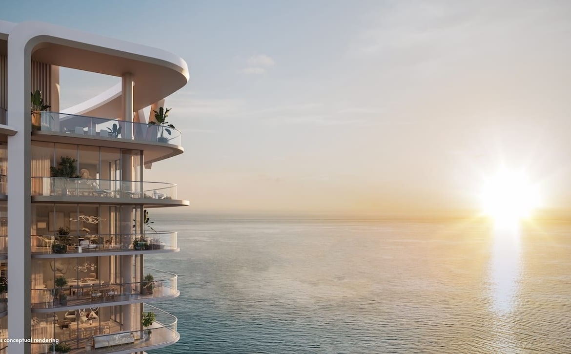 Rendering of W Pompano Beach Hotel & Residences sunset