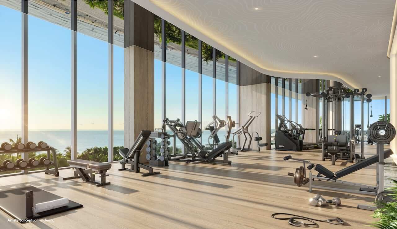 Rendering of W Pompano Beach Hotel & Residences fitness