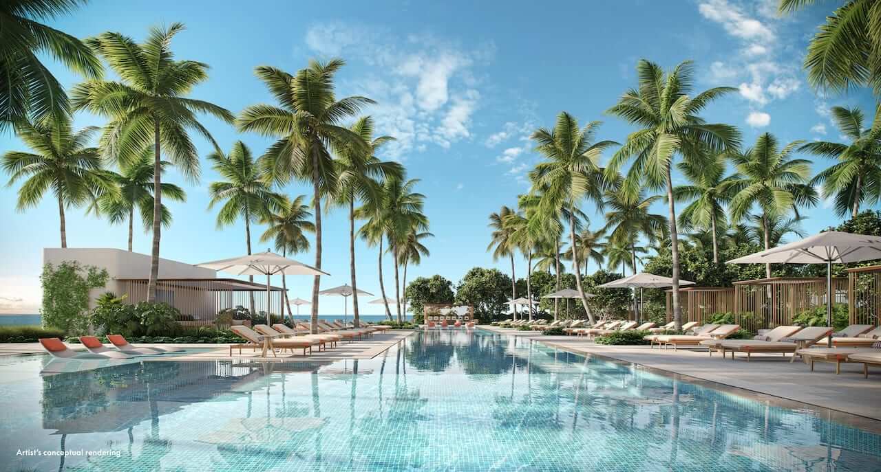 Rendering of W Pompano Beach Hotel & Residences pool