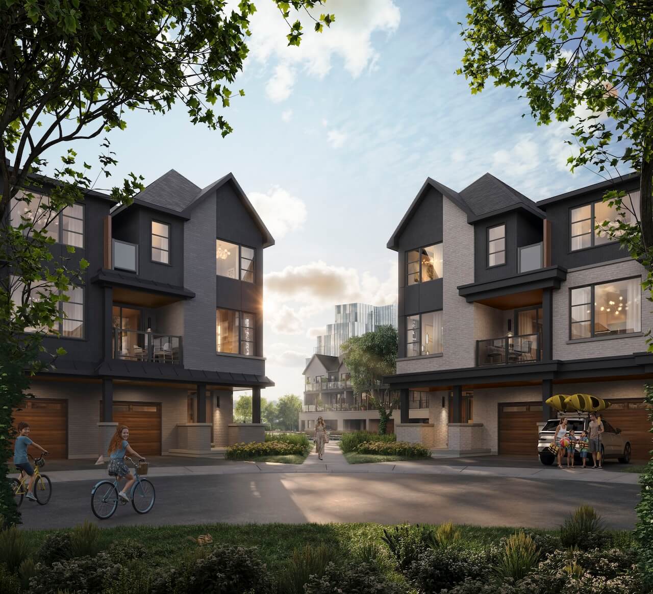 Rendering of The Pier House Collections towns Pier House Towns at Lakeview Village
